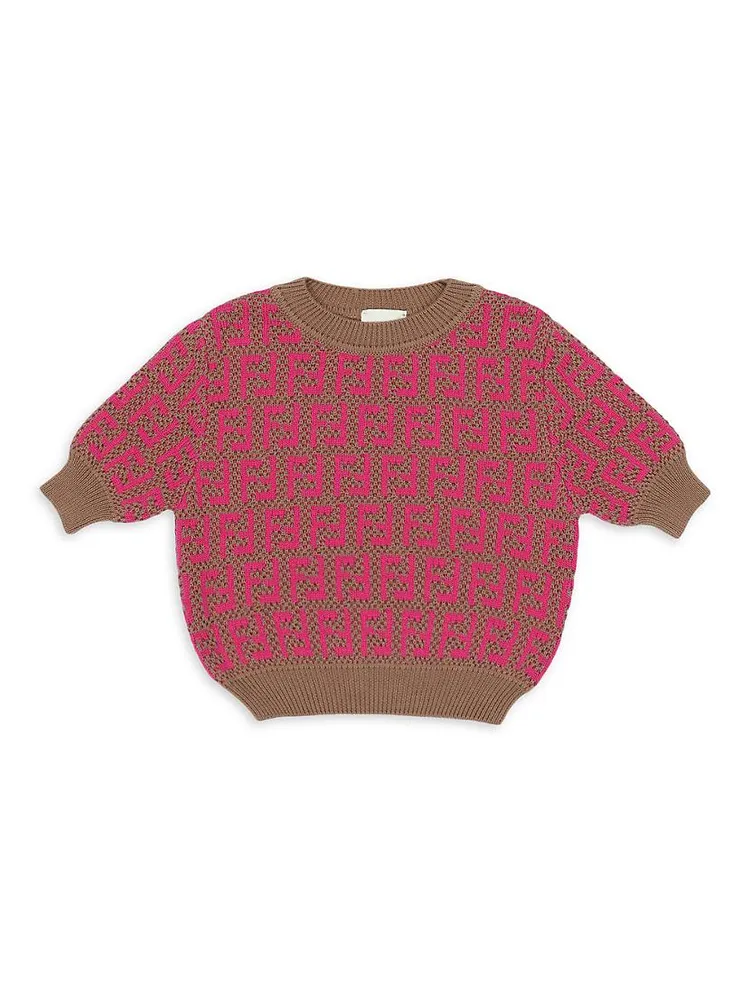 Little Girl's & FF Jacquard Knit Sweater