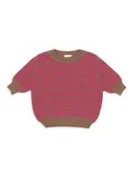 Little Girl's & FF Jacquard Knit Sweater