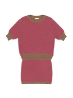 Little Girl's & FF Jacquard Knit Sweater