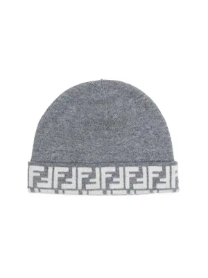 Kid's FF Wool-Cashmere Knit Beanie