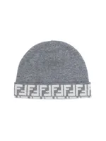 Kid's FF Wool-Cashmere Knit Beanie