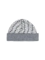 Kid's FF Wool-Cashmere Knit Beanie