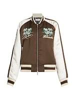 Crepe Satin Souvenir Jacket