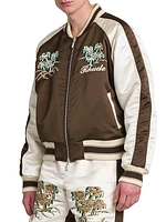 Crepe Satin Souvenir Jacket