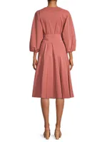 Negozi Wrap Midi-Dress