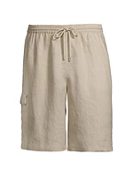 Linen Cargo Shorts