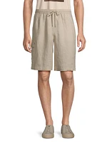 Linen Cargo Shorts