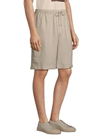 Linen Cargo Shorts