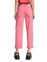 The Seamed Straight Crop Pant