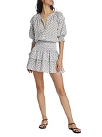 Milana Printed Blouson Minidress