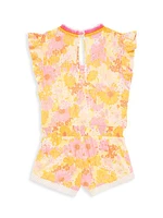 Little Girl's & Girl's Sasha Floral Print Romper