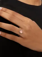 Serpent Bohème 18K Rose Gold & Pink Quartz Ring