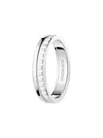 Quatre Double White Edition 18K Gold & PVD Wedding Band