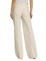 Banew Pleated Straight-Leg Pants