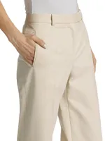 Banew Pleated Straight-Leg Pants