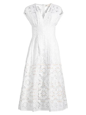 Claire McCardell Lace Midi-Dress