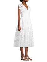 Claire McCardell Lace Midi-Dress