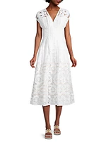 Claire McCardell Lace Midi-Dress