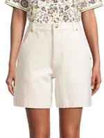 Linen-Blend 7" Shorts