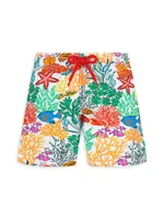 Baby Boy's, Little Boy's & Oceanic Print Swim Shorts