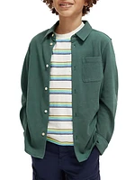 Little Boy's & Boy's Pique Button-Up Shirt