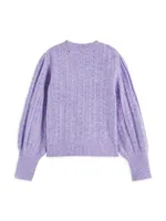 Little Girl's & Voluminous Sleeve Sweater