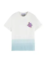 Little Girl's & Logo Disco Dip-Dye T-Shirt