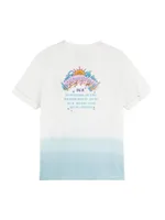 Little Girl's & Logo Disco Dip-Dye T-Shirt