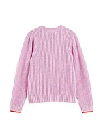 Little Girl's & Girl's Knotted Sweater