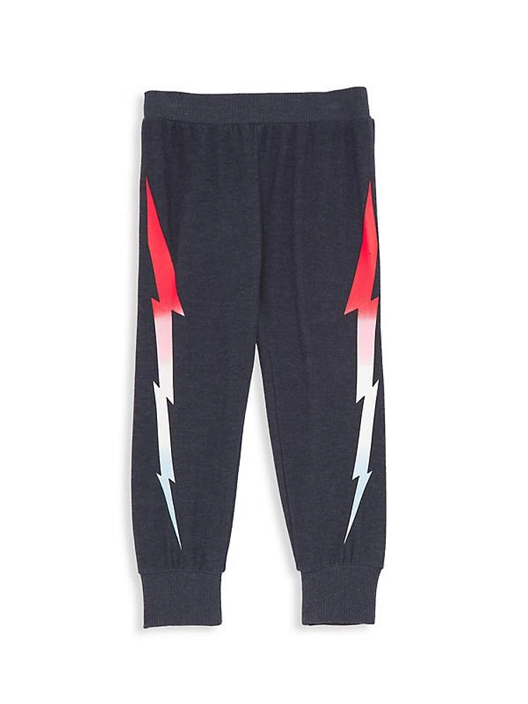 Little Boy's & Boy's Ombré Lightning Joggers