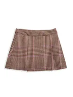 Little Girl's & Glen Plaid Wool Skirt