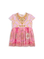 Baby Girl's Chain Print Tulle Dress