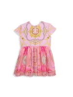 Baby Girl's Chain Print Tulle Dress