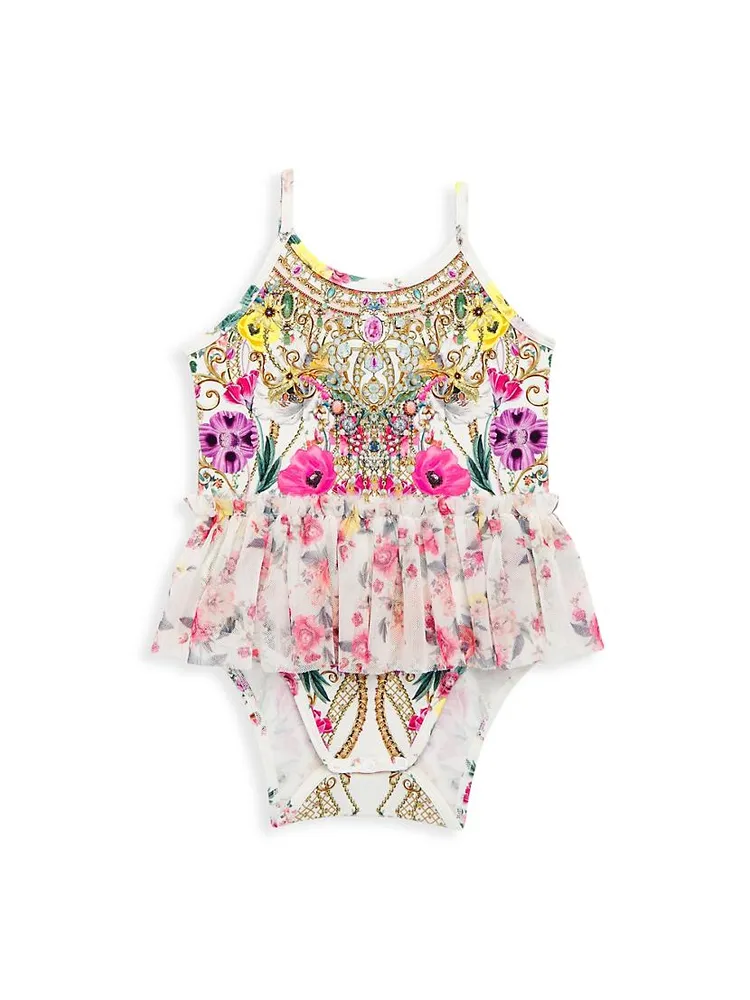 Baby Girl's Printed Tutu Bodysuit