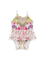 Baby Girl's Printed Tutu Bodysuit