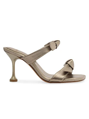 Clarita 85MM Metallic Leather Sandals