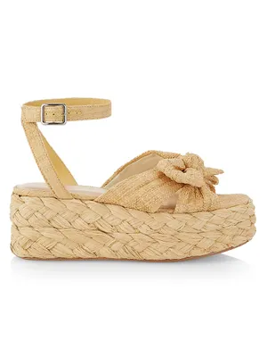 Gaby Raffia Bow Espadrilles