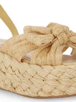 Gaby Raffia Bow Espadrilles