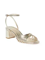 Olivia 55MM Leather Knot Sandals