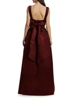 Francesca Silk Cut-Out Gown