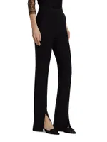 Louisa Wool Slit Pants