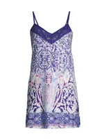 Nora Lace-Trim Knit Chemise