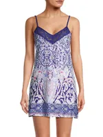 Nora Lace-Trim Knit Chemise