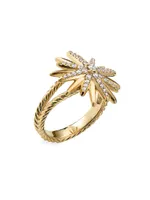 The Starburst 18K Yellow Gold & Diamond Pavé Ring