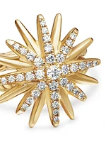 The Starburst 18K Yellow Gold & Diamond Pavé Ring