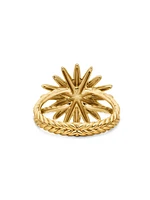 The Starburst 18K Yellow Gold & Diamond Pavé Ring