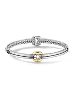 Thoroughbred Center Link Bracelet with 18K Yellow Gold