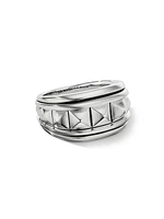 Pyramid Sterling Silver Signet Ring