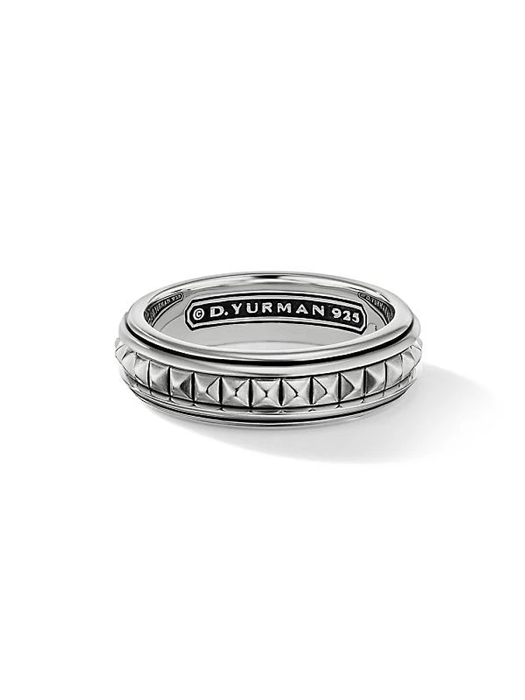 Pyramid Sterling Silver Band Ring
