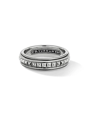 Pyramid Sterling Silver Band Ring